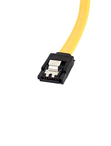Cable de extensión SATA 7 pines macho a macho 44 cm amarillo miniatura 2