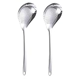 NOLITOY Edelstahl Sieblöffel mit Feinem Lochmuster Langlebiger...