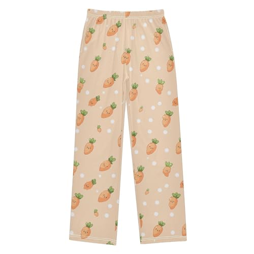 Boys' Pants Cute Carrot Dot Long Bottoms Jogger Pants Elastic Waist Trousers with Pockets S-XL