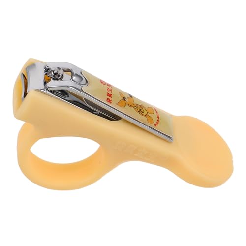 BIUDECO 折りたたみ式ベビー爪切り 小さな刃先で 設計 幼児用指爪トリマー 甘皮ケア機能付き 子供用ネイルケアツール 軽量コンパクト ライトイエロー