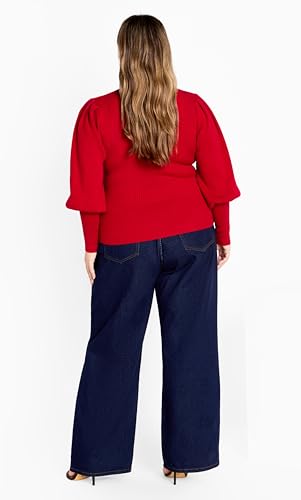 City Chic Women's Plus Size Jumper JoJo Peplum4