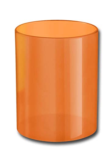 Pots à crayon plastique orange lot de 10 organisateurs de bureau bureau