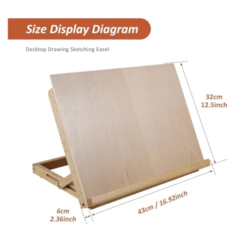 Chevalet de table pliable léger et portable avec planche dessin