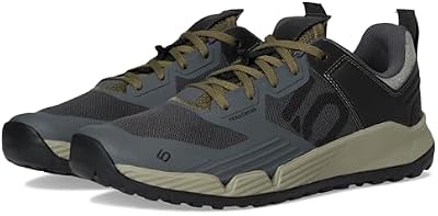adidas, Mens Five Ten Trailcross XT Mountain Bike Shoes Grey/Black/Olive Strata 10.5 Medium