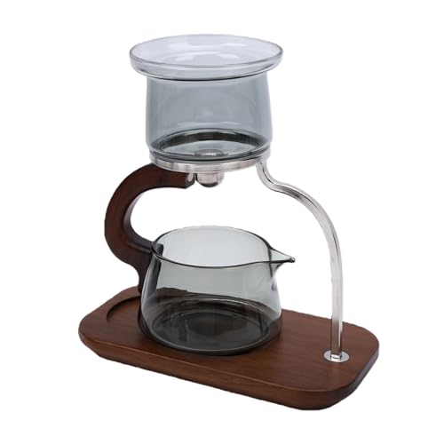 Ensemble de théière infuseur séparation eau verre borosilicate ergonomique - 6