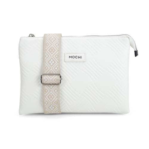 Image of Mochi Women Casual Pu Soft Body Zipper Closure Solid Sling Bag With 2 Pocket And 1 Compartments