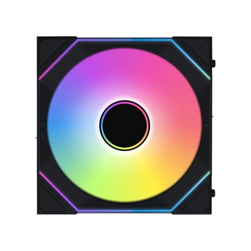 Image of Lian Li UNI Fan SL-Infinity Wireless 140- Single Pack -2.4 GHz Wireless Signal Control-ARGB Fan-Customizable Double Infinity Mirror Effect-Daisy-Chain Design- Without Controller - Black (14SLIN1W1B)