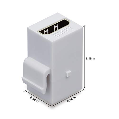 image for HDMI Keystone Jack 4K, PHIZLI 20 Pack HDMI Keystone Insert Female to F