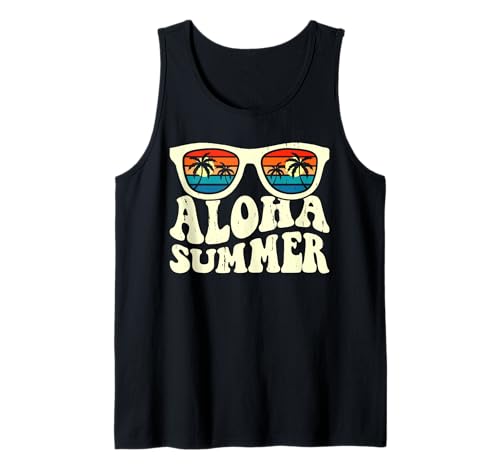 Aloha Verano | Vibras de Playa Retro Camiseta sin Mangas