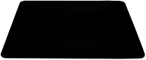 Vista 4 de Alfombrilla de mouse de cuero negro, piel sintética antideslizante, almohadilla de juegos lavable de alta precisión para computadora y computadora