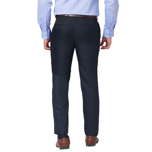 Image of Raymond Men Slim Fit Structure Pattern Pure Cotton Semi Cutaway Collar Full Sleeve Formal Shirt