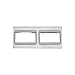 Wiremold RFB-2AB-SS SS BRKT W/Two 2A Mini BEZELS, Multi