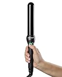 Jose Eber Clipless Curling Iron, 32mm (1.25'), Black, Heat Resistant Glove Included, Dual-Voltage Worldwide Compatible