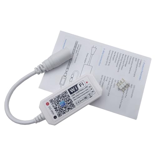 TOPXCDZ Wifi RGB Controller Magic Home APP Arbeit mit Alexa Google Home für DC12-24V RGB LED Streifen Licht Stimme Dimmer