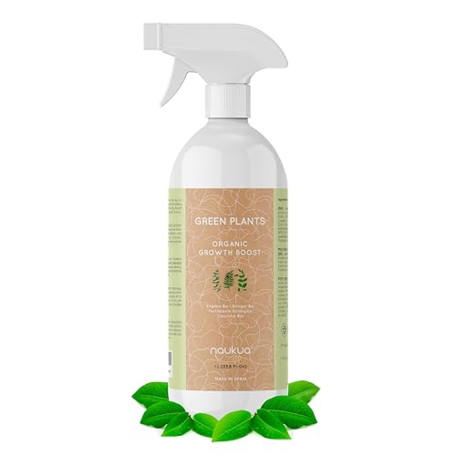 1L Abono Líquido Orgánico Plantas Verdes - Hojas y Raices más Sanas, Fuertes y Vigorosas - Estimulador Crecimiento y Bioestimulante - Interior y Exterior - Spray Listo Para Usar