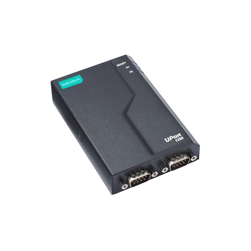 Moxa UPort 1250-G2 2-Port RS-232/422/485 USB-to-Serial Converter, 0 to 60°C Operating Temperature