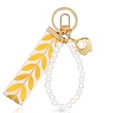 porte cles gilet jaune Lanière courte & pratique pour clés et sac:La lanière courte est agréable en main et facilite le transport des clés. Idéale pour un porte-clés de voiture sac à main, un sac, un sac à dos ou comme pendentif décoratif porte-clés.