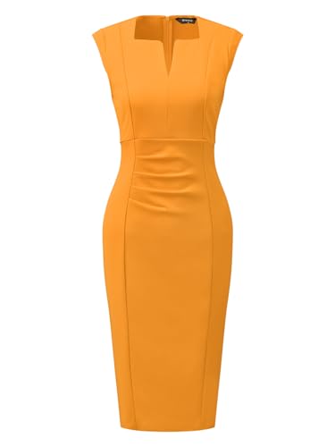 Image of Allegra K Women's Sheath Dress Pencil Work Sleeveless Professional Office Dresses