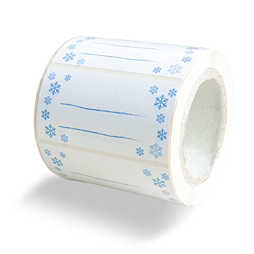 Gefrieretiketten, Tiefkühletiketten, Einmachetiketten, Haushaltsetiketten, Universal Haushalts Sticker, 300 Stück auf Rolle, 58x30 mm, Kern 40 mm Cover