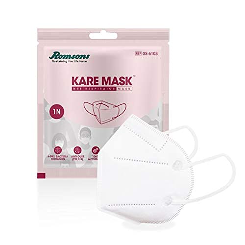 KARE N95 UNISEX MASK WITH SOFT EARLOOPS (5, EARLOOPS)