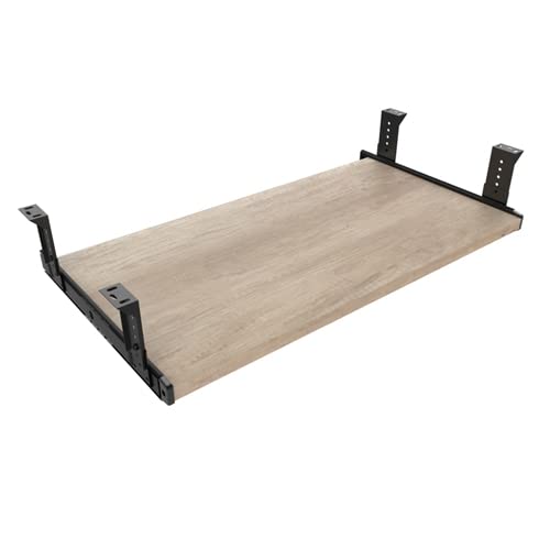 FRMSAET Furniture Accessories, Office Product Suits, Hardware, 53 Cm / 60 Cm / 76 Cm, Keyboard Drawer, Compartment, Wooden Holder Under The Desk, Height Adjustable Platform, (60 cm, Burlywood) — image 1