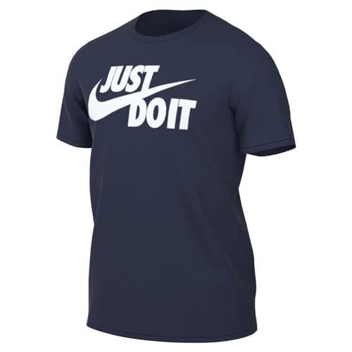 Nike AR5006-410 M NSW tee Just DO IT Swoosh Sweatshirt Men's Midnight Navy/White L