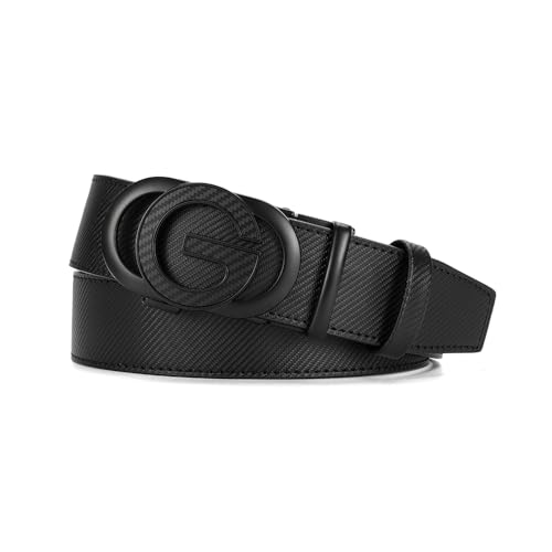 Men's Belt Leather Ratchet Belt for Men Dress Casual Every Day with Adjustable Buckle, Trim to Fit2