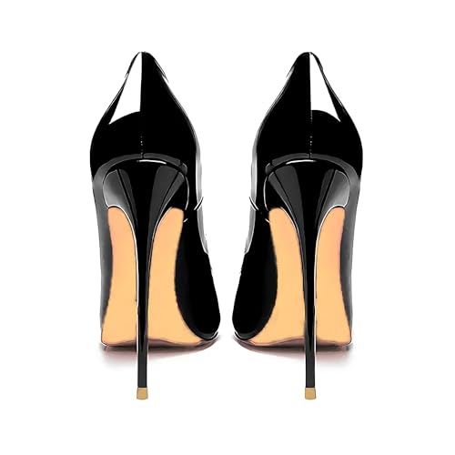 Image of Women's Pointed Toe Shallow Stiletto Heels 4.7 Inch Pumps Wedding Party Banquet Shoes
