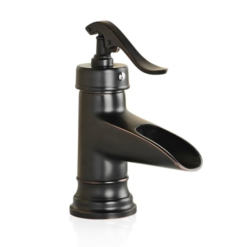 Robinet de lavabo cascade rétro avec commande à levier unique - 2