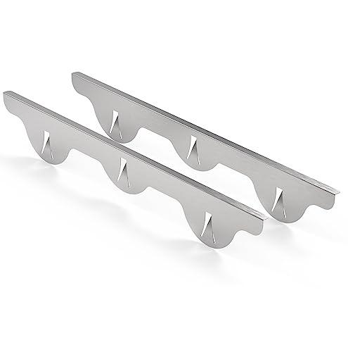 Lindas Essentials Stove Gap Covers Stainless Steel (2 Pack) 316 Stainless Steel Stove Gap Covers Heat Resistant Oven Gap Filler Seals Spaces Between Stovetop and Counter (23.4 Inches Silver(Steel))