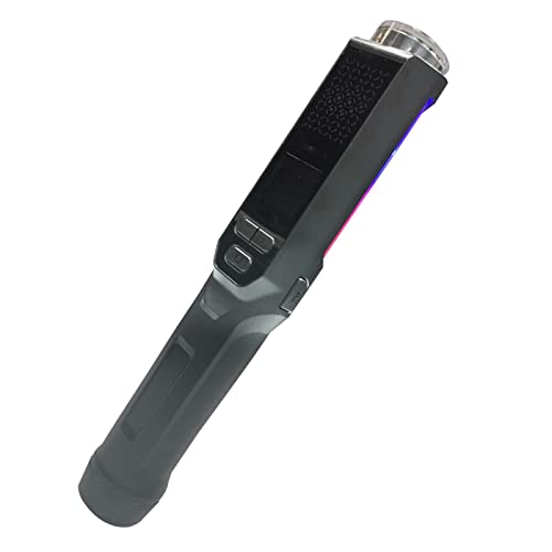 NICHOY Breathalyzer,Professional-Grade Accuracy Breathalyzer to Test Alcohol,High Accuracy Breath Alcohol Tester,Lighting + Window Breaker,USB Charging(Color:黑色,Size:10in)