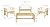 SAFAVIEH Outdoor Collection Reslor Wicker Cushion 4-Piece Living Set PAT7713D, Natural/White