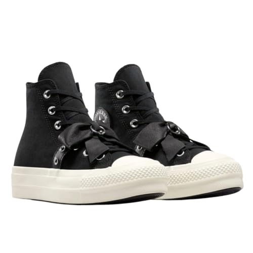 Converse Ctas Lift Hi Black Silver baskets montantes femmes en taille 36.5