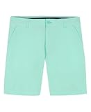 Izod Boys' Performance Golf Swingflex Stretch Straight Fit Shorts, Tanager Turquoise, 16
