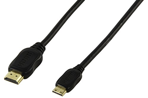 HQ 5505-2.0 - Cable adaptador HDMI-Mini HDMI (2 metros), Negro