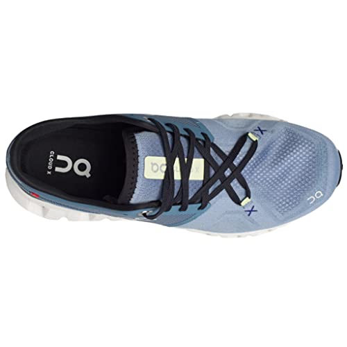 Image of ON Mens Cloud X 3 Textile Synthetic Pewter White Trainers 7.5 US