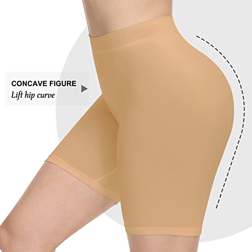 Yeblues Slip Shorts Womens Seamless Boyshorts Panties for Under Dress,Soft High Waist Yoga Bike Shorts - Image 3