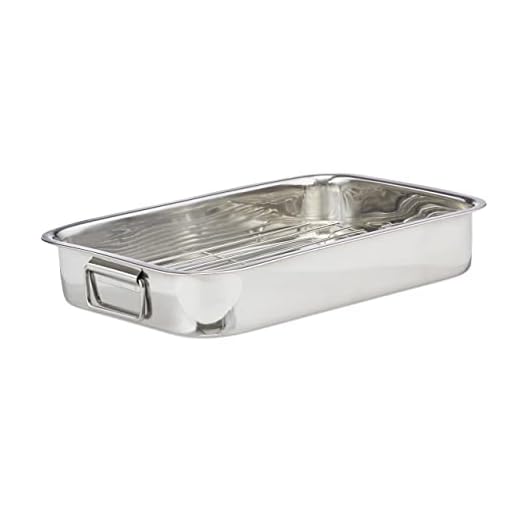 Relaxdays braadslede met rooster XL, rvs, voor de oven, vaatwasserbestendig, ovenschaal, braadpan, div. groottes, zilver