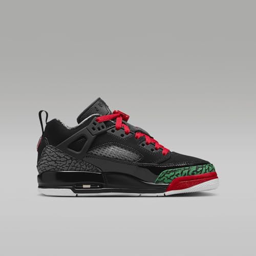 Jordan Spizike Low Big Kids' Shoes (Black/Classic Green/White/Varsity Red)3