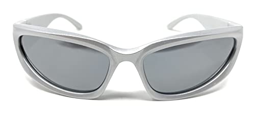 Wrap Around Street Fashion Sunglasses for Women Men Trendy Oval Shades…4