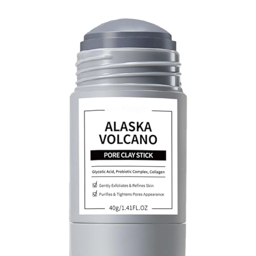 Mascarilla de Arcilla en Barra, Mascarilla Eliminadora de Puntos Negros, Limpia Profundamente los Poros, Hidrata y Refina los Poros, Apto para Todo Tipo de Piel, Unisex