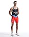 Viisendy Pro Men's Wrestling Singlets Athletic Supporters Sport Bodysuit Sleeveless Training Leotards Weightlifting Jumpsuits Red L