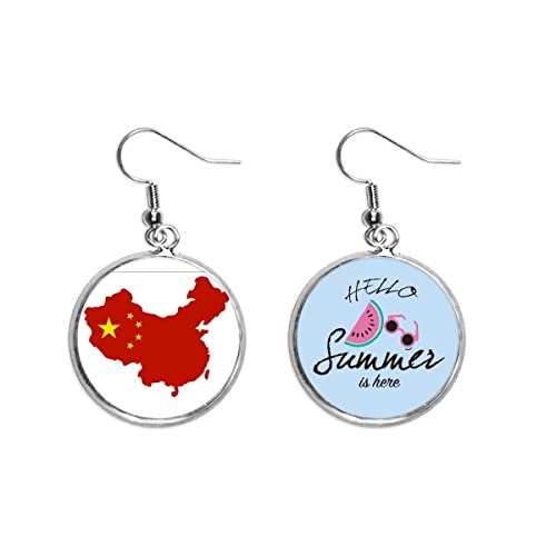 Pendientes de sandía ligeros para lóbulos sensibles que buscan color en verano