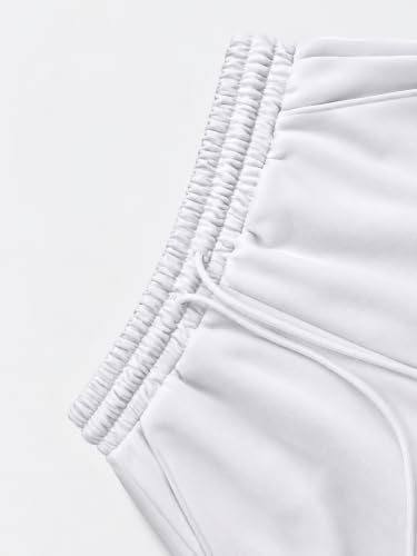 Image of Men's Premium Fleece Sweatpants, Soft Lightweight Lounge Pants with Elastic Drawstring Waist, Casual Athletic Straight-Leg Pants,