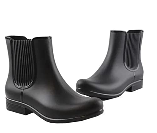 Bota para Chuva de borracha Galocha Feminina Cano Curto Impermeáv...