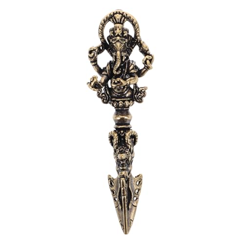 RORPOIR Phurba Pestle Aus Bronze Handgefertigter Tibetischer Dorje Für Buddhistische Rituale Antikes Design Mit Religiöser Bedeutung Vintage Schmuckstück Für Spiritualität Und