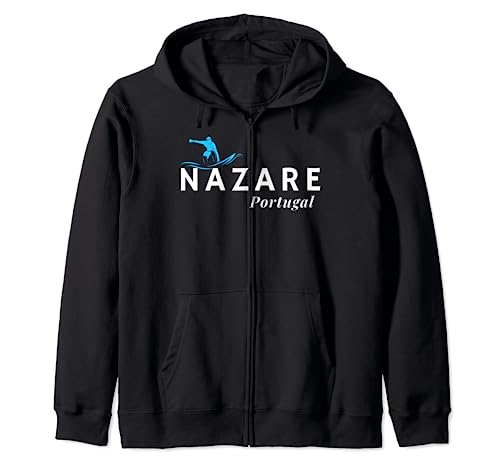 Nazaré Portugal Wave Surf Camiseta Sudadera con Capucha