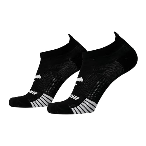 Brooks Ghost Lite No Show Socks, Running Socks with Arch Support, 2-Pack - Black - L - image 1
