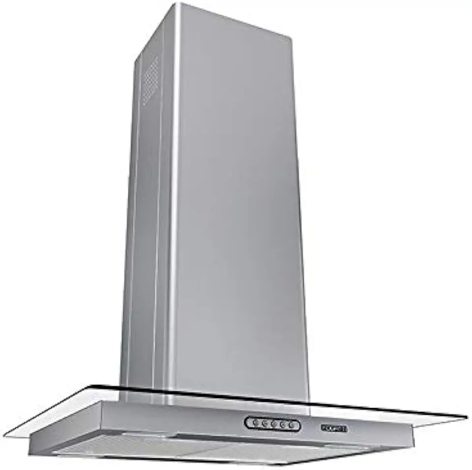 Coifa Ilha Vidro Reto Inox 60cm - Fogatti 220V