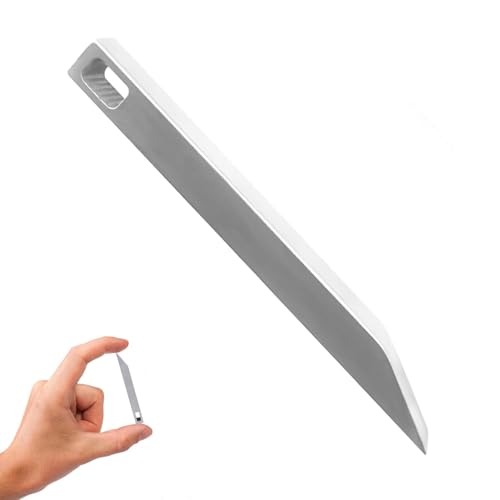 1 Unidad Barra de Acero Inoxidable Ultradelgada para Emergencias & Trabajos Duros. Accesorio Multiusos con Abrebotellas y Sacaclavos – Equipo Esencial para Aventuras al Aire Libre.